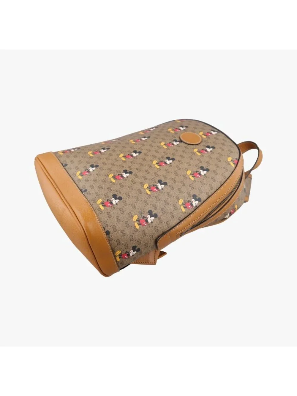 Gucci Three Little Pigs Brown Leather Backpack